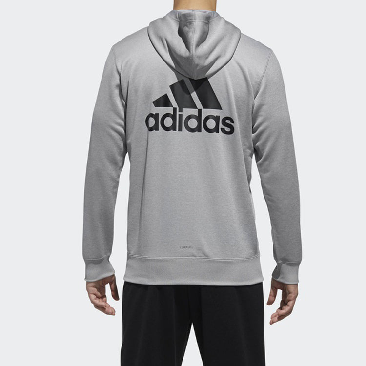 adidas Sports hooded Knit Jacket Gray DN1421