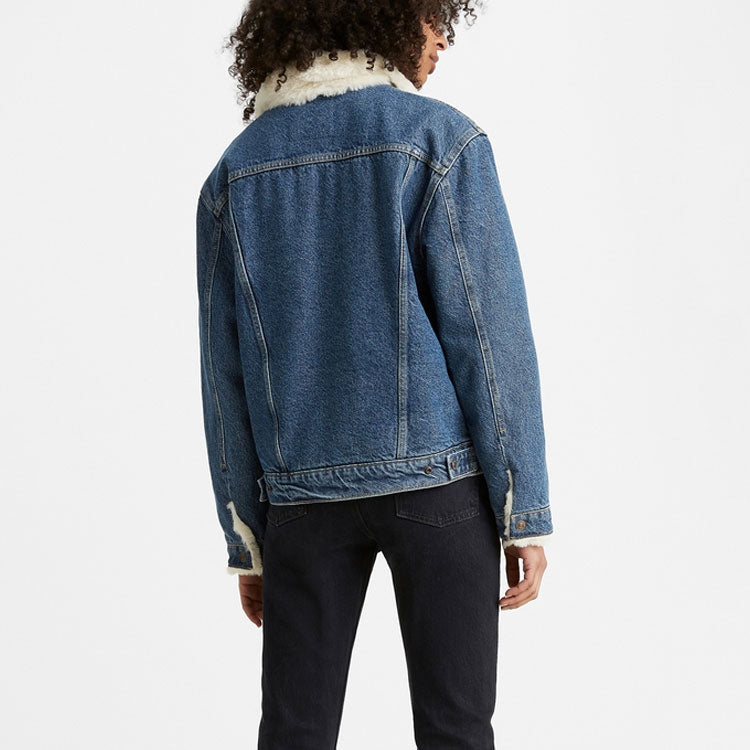 Levis Lamb Wool Denim Jacket Denim-Color 37620-0000
