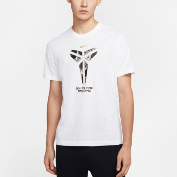 Nike logo Printing Round Neck Pullover Casual Short Sleeve White CD1327-100