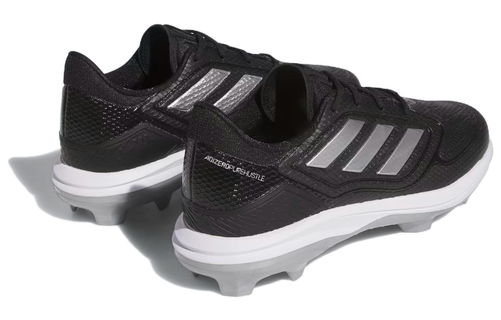 (WMNS) adidas Adizero PureHustle 3 TPU Cleats 'Black Silver Metallic' IG7136