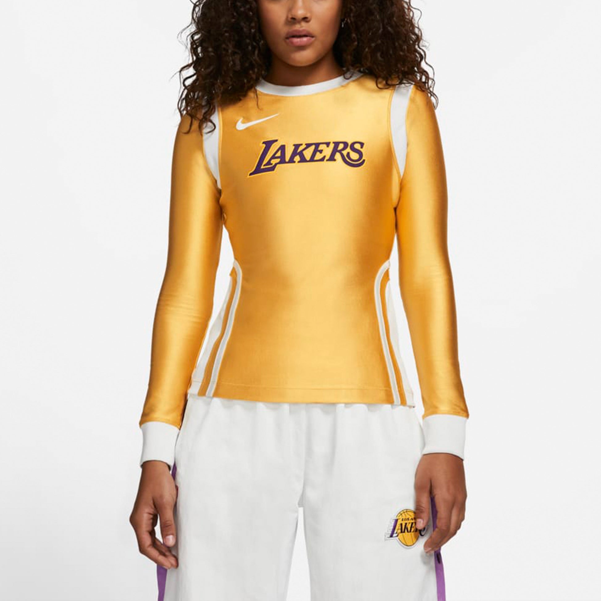 (WMNS) Nike x AMBUSH NBA Lakers Top 'Mineral Gold' DB9568-723
