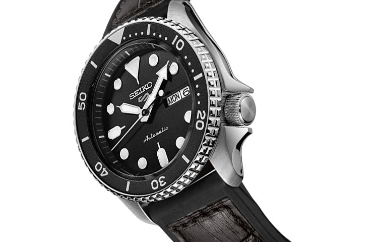 Men's SEIKO No. 5 Mechanical Watch Classic Black SRPD55K2