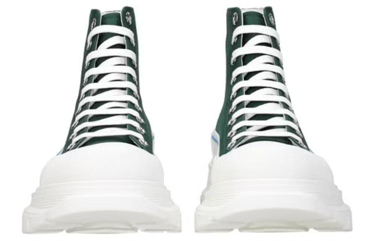 Alexander McQueen Tread Slick High-Top Sneakers 'Green White' 604254W4MV23135