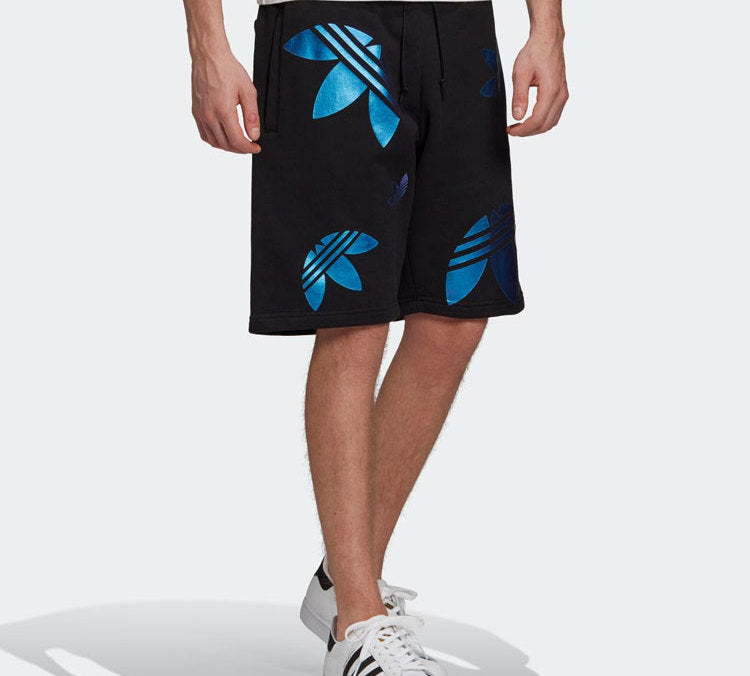 adidas originals Blue Logo Printing Casual Shorts Black GD0984