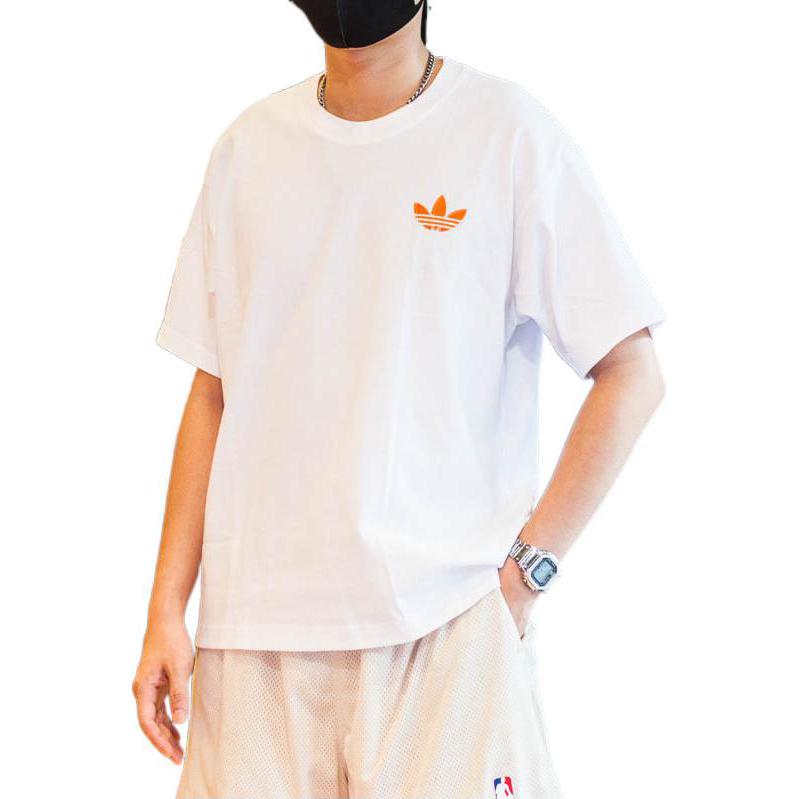 adidas originals Cotton Logo Short Sleeve Unisex White T-Shirt H47112