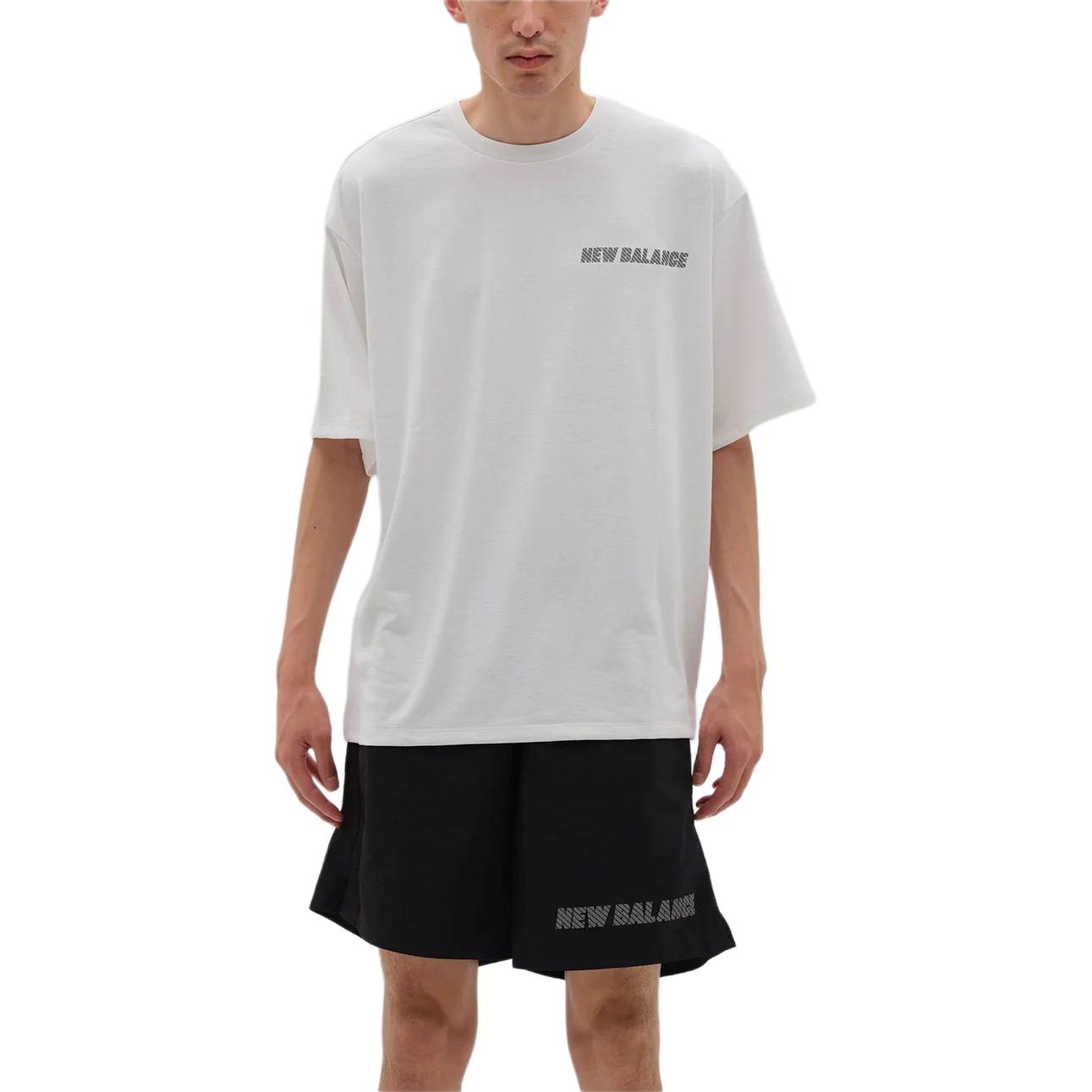 New Balance MET24 Reflection NB Logo T-Shirt Asia Sizing 'White' AMT45005-WT