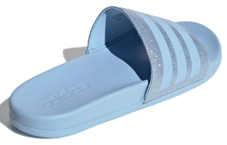 (WMNS) adidas Adilette Comfort Slides '3 Stripes Shimmer - Glow Blue' EE6817
