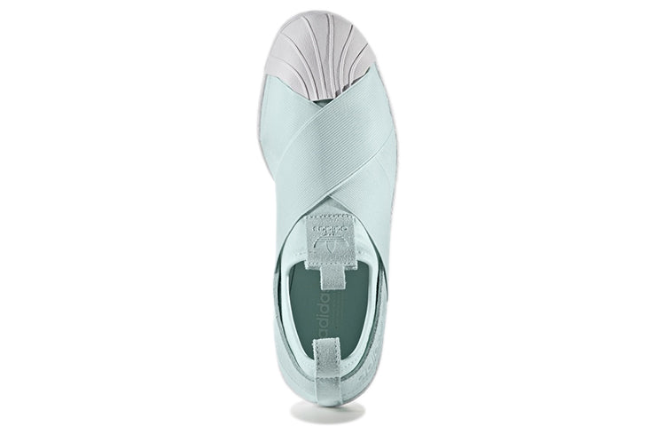 (WMNS) adidas originals Superstar Slip-on 'Green Mint White' S76407