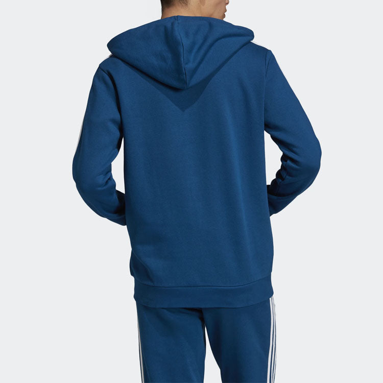 adidas originals Unisex Trefoil Hooded Jacket Blue DV1556