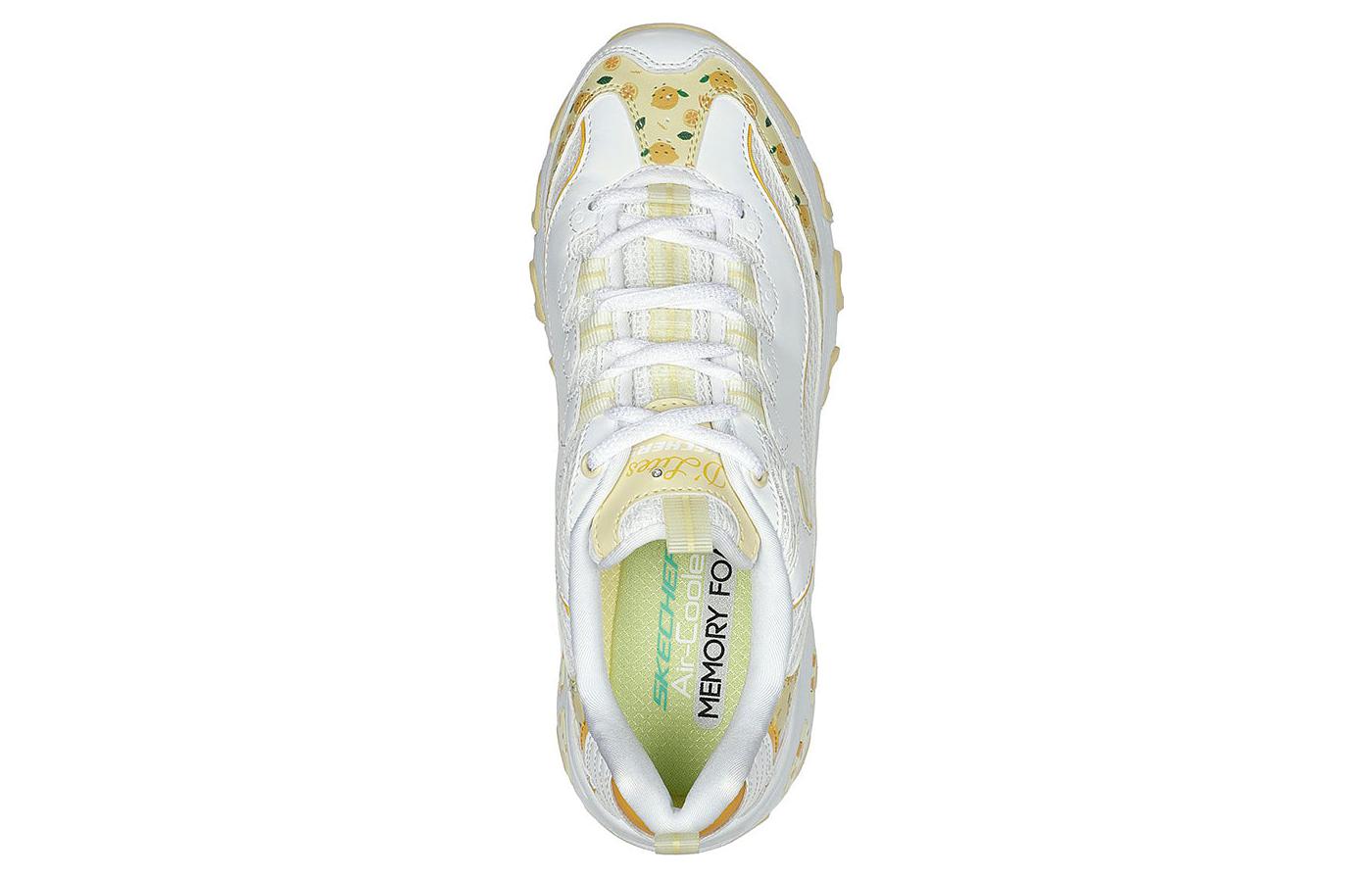 (WMNS) Skechers D'lites 1.0 Shoes 'White Yellow' 149641-WYL