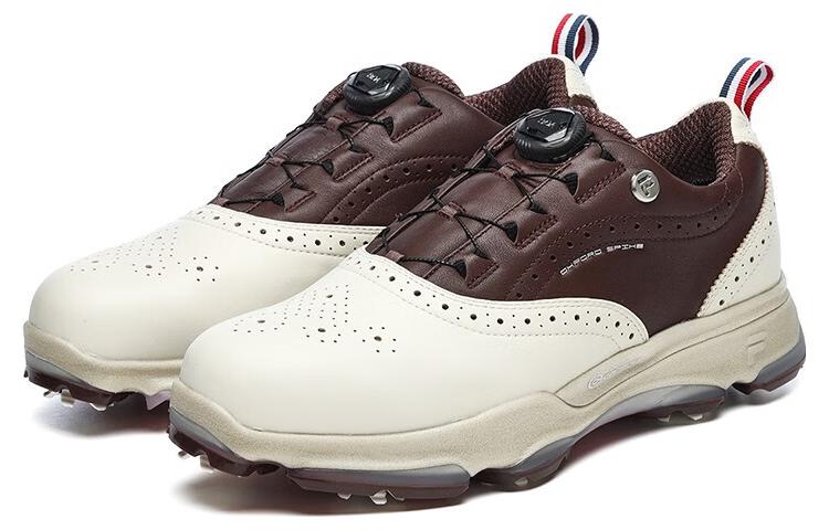 FILA Golf Oxford Spike Sneakers 'White Brown' A12M241601FLF