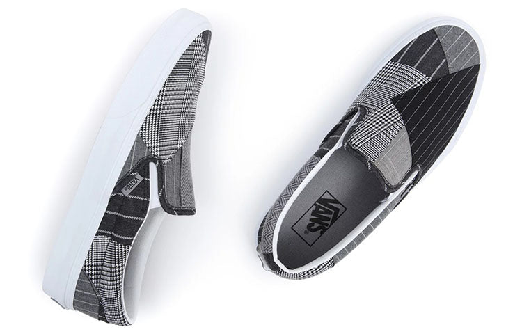 Vans Classic Slip-On Patchwork 'Gray Black' VN0A7Q4NHMU