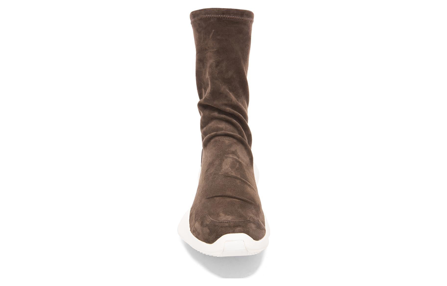 (WMNS) adidas Ankle Suede Boots Vicious Sole x RICK OWENS 'Brown' S78447