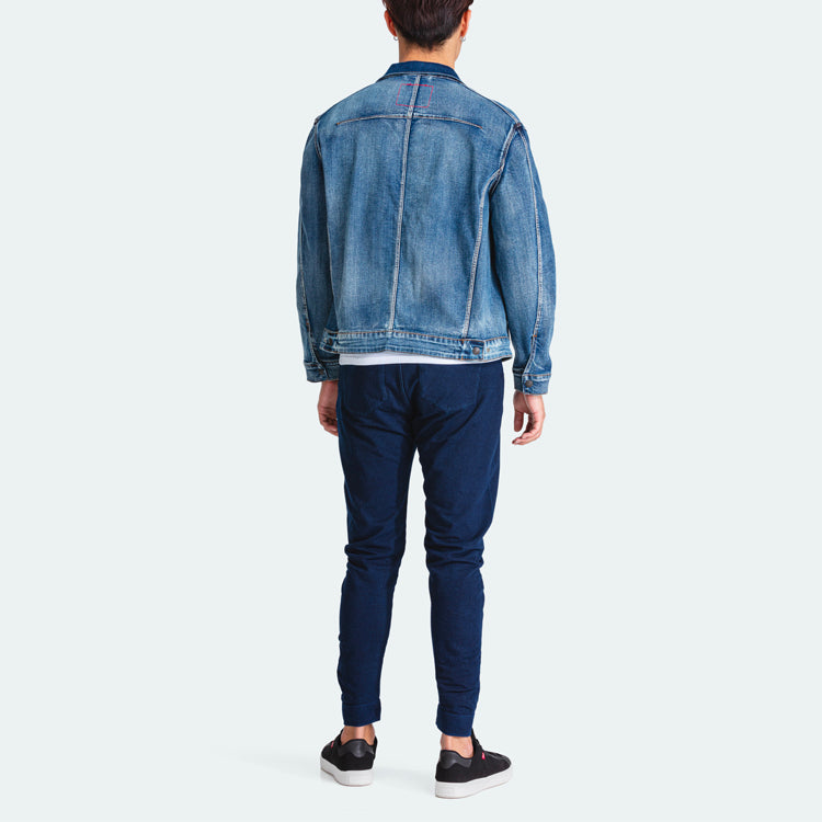 Men's Levis lapel Retro Denim Jacket Denim Blue 67778-0007