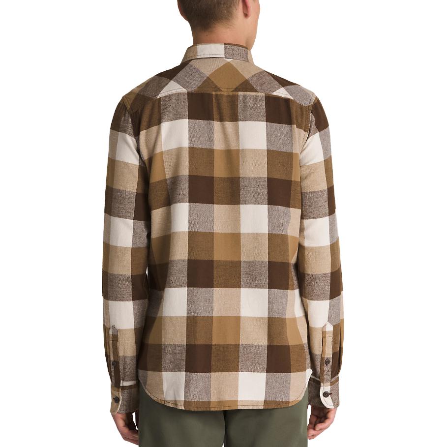 Vans Box Flannel Long Sleeve Buttondown Shirt 'Demitasse' VN000JOGDFH