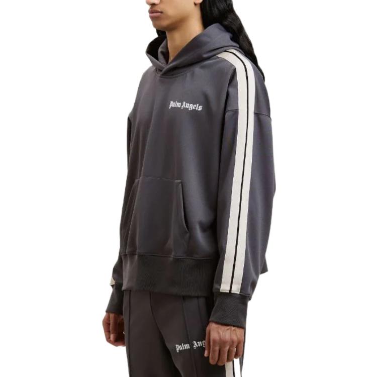 Palm Angels Classic Hoodie 'Dark Grey Off White' PMBD043F22FAB0010703