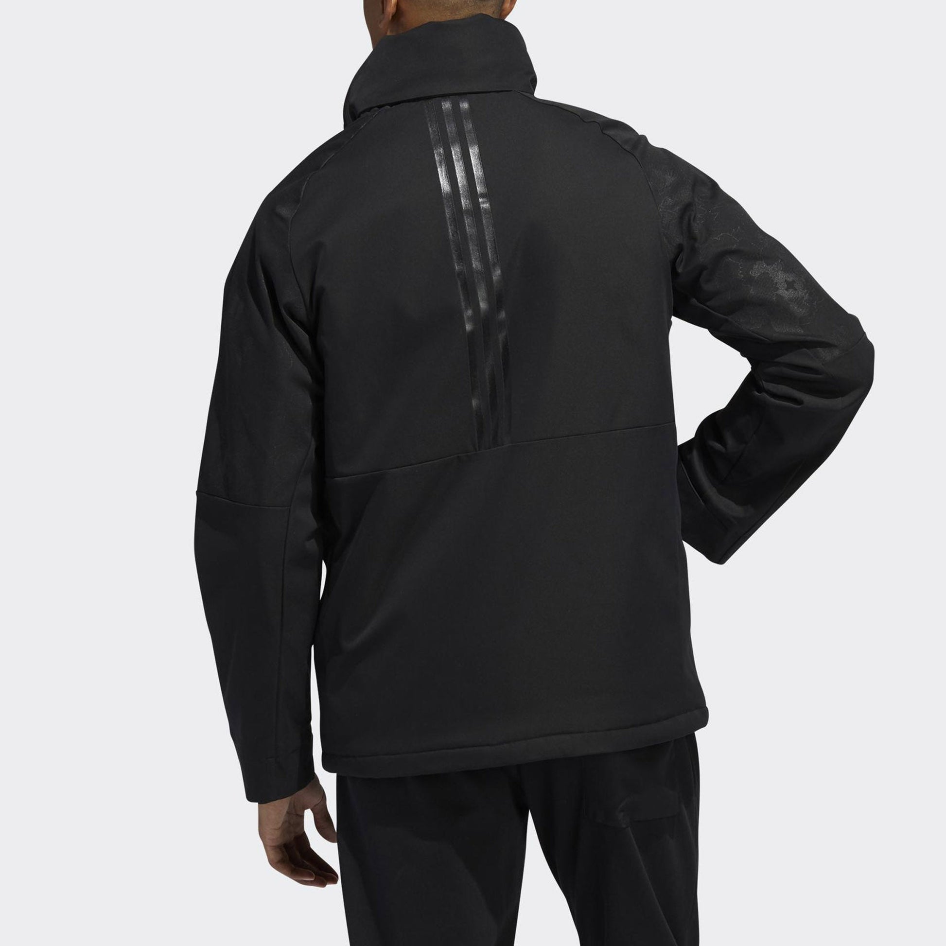 adidas Series Printing polar fleece Hooded Jacket Black GG0776