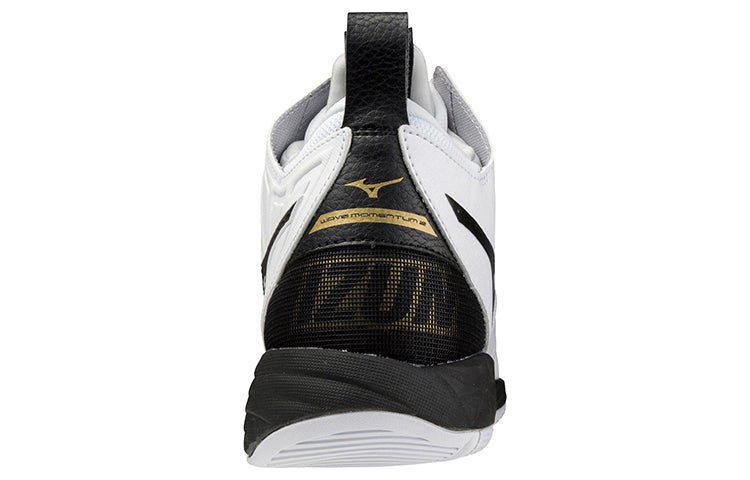 Mizuno Wave Momentum 2 Mid 'White Black Gold' V1GA211709
