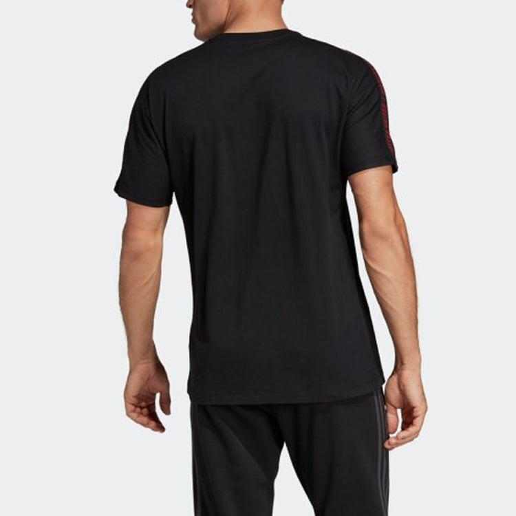 adidas Mufc Ssp Tee Manchester United Soccer/Football Short Sleeve Black DP2325
