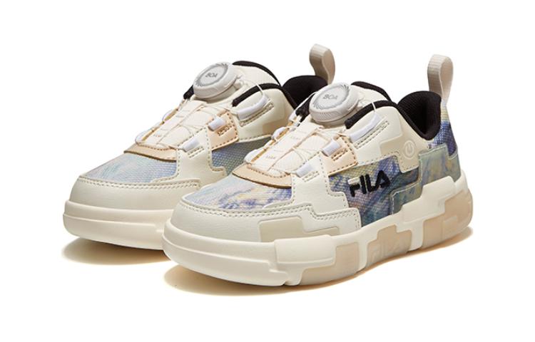 (PS) FILA BOA Classic Shoes 'Beige Blue' K14B341601FFGP