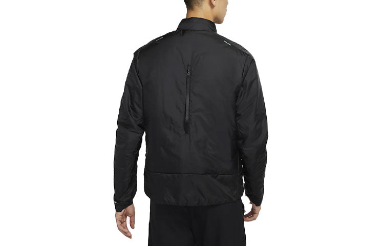 Men's Nike FW21 Solid Color Hooded Long Sleeves Black Down Jacket DD5668-010