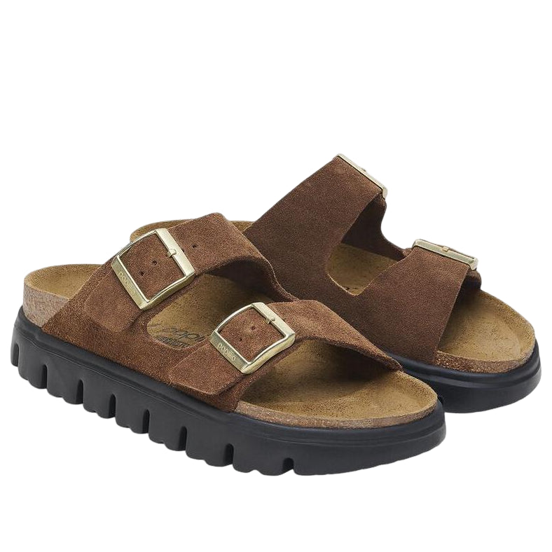 Birkenstock Arizona Chunky Suede Leather 'Dark Tea Black' 1028389