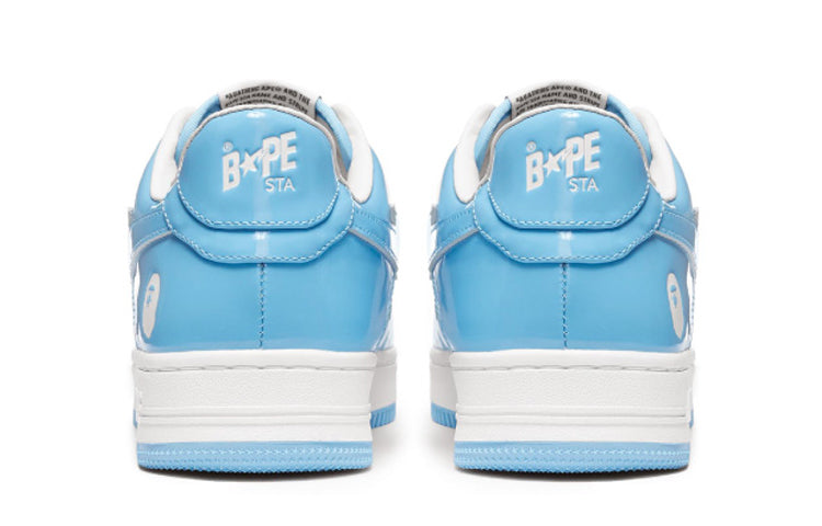 A BATHING APE Sta Low White Blue 1H70-191-001