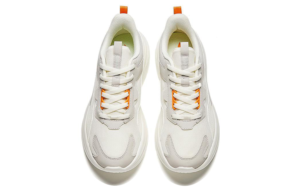 (WMNS) ANTA Running Series Sneakers 'White Beige Orange' 922345579-2