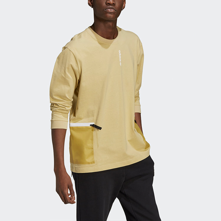 adidas originals G Outd Ls Tee Contrasting Colors Pocket Sports Long Sleeves H09364