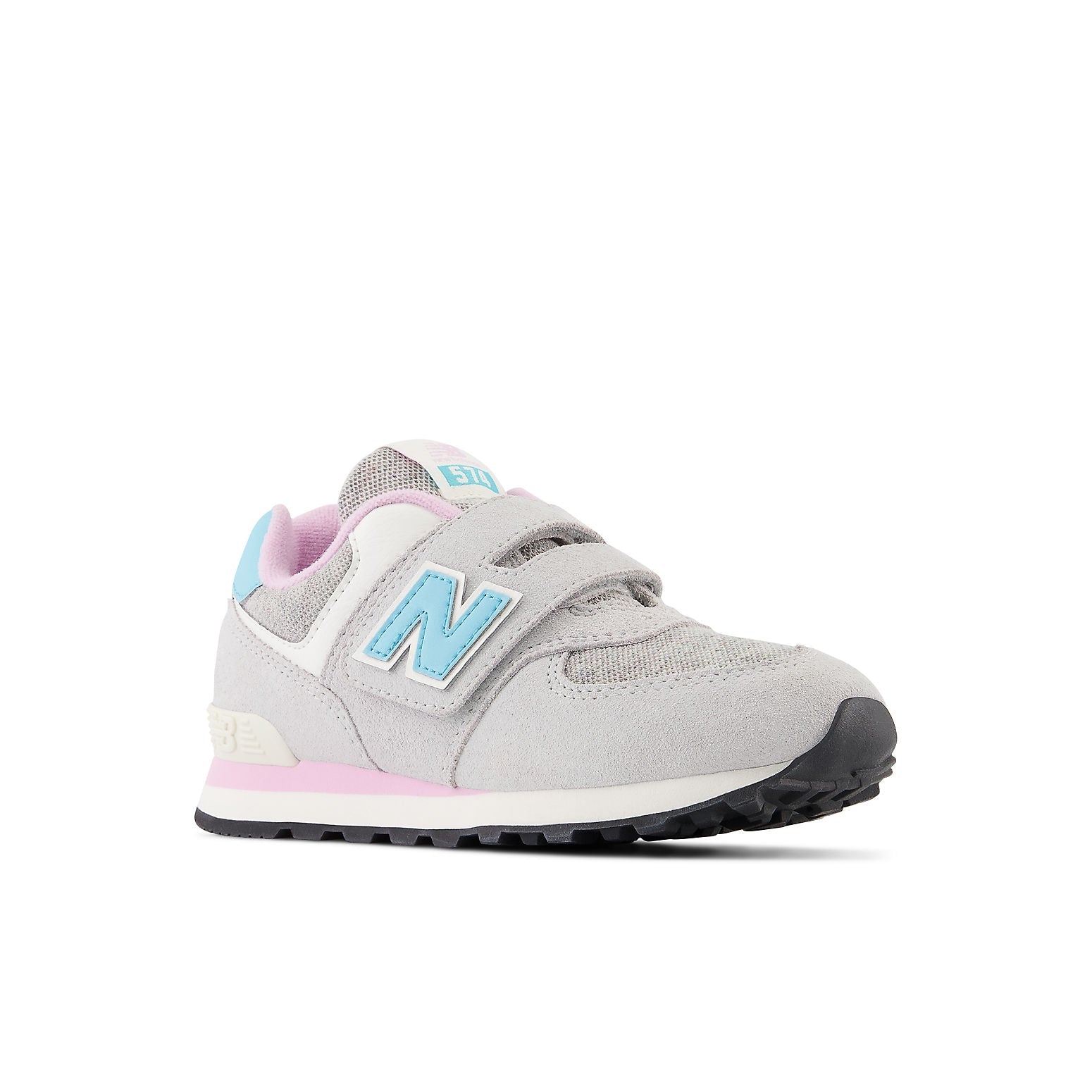 (PS) New Balance 574 Hook & Loop 'Brighton Grey Summer Aqua' PV574NB1