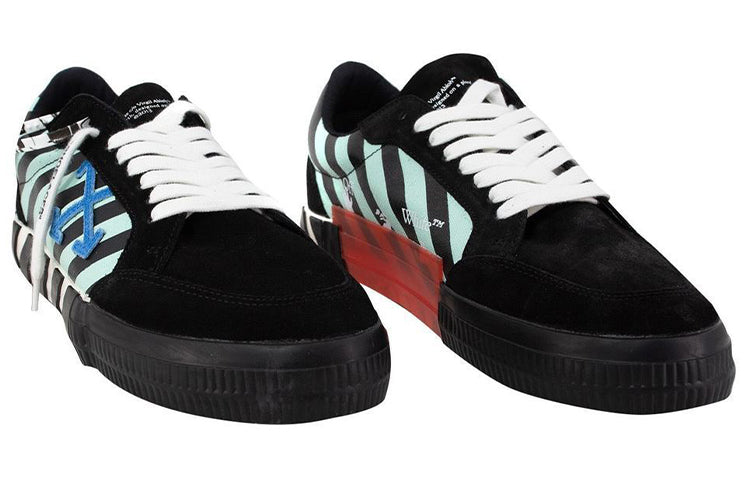 Off-White Vulc Low 'Black Green White' OMIA085R21LEA0061045