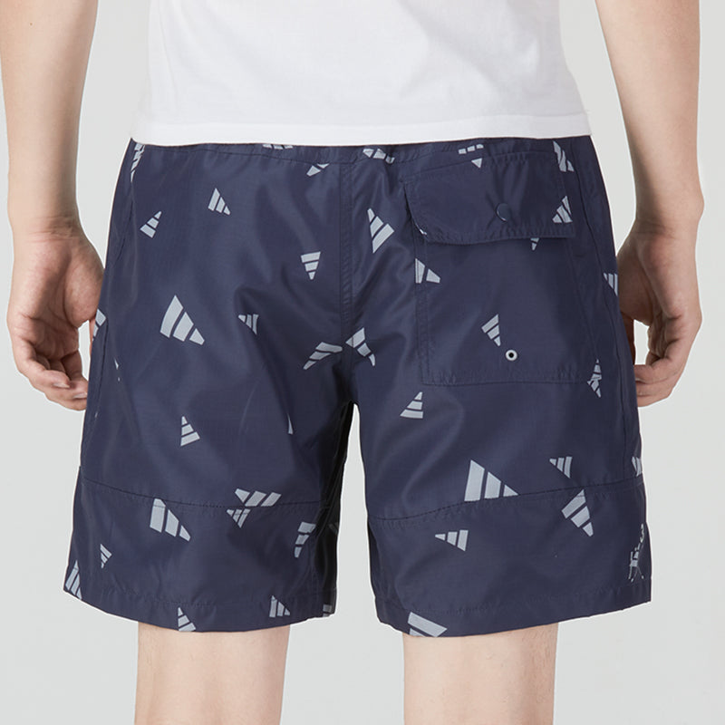adidas M Prsve Board S Logo Full Print Athleisure Casual Sports Woven Shorts Blue HD0069