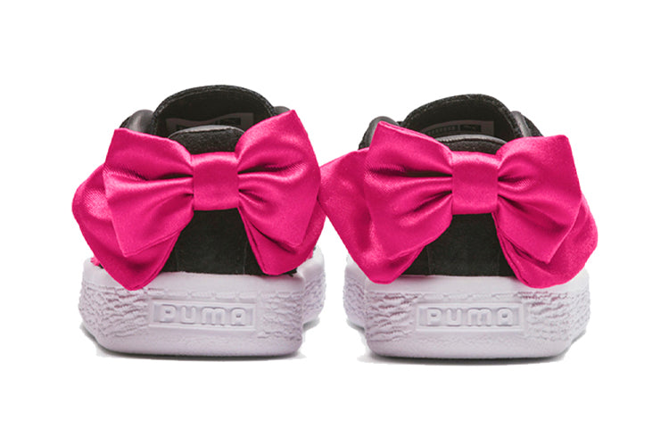 (PS) PUMA Suede Bow AC Sneakers Black/Pink/White 367318-04