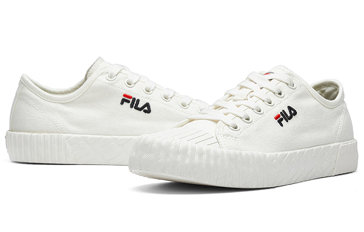 (WMNS) FILA Fmcv Carve Low-Canvas Shoes White F12W034415FSW
