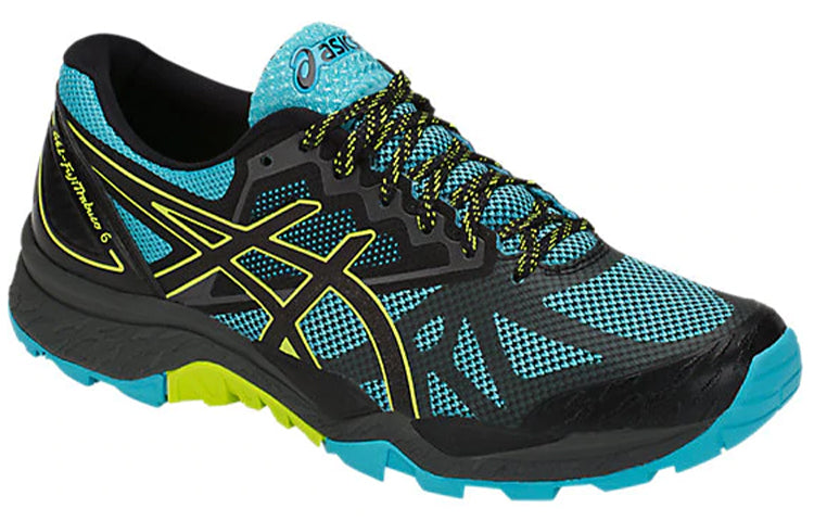 (WMNS) ASICS Gel-FujiTrabuco 6 'Black Blue Yellow' T7E9N-400