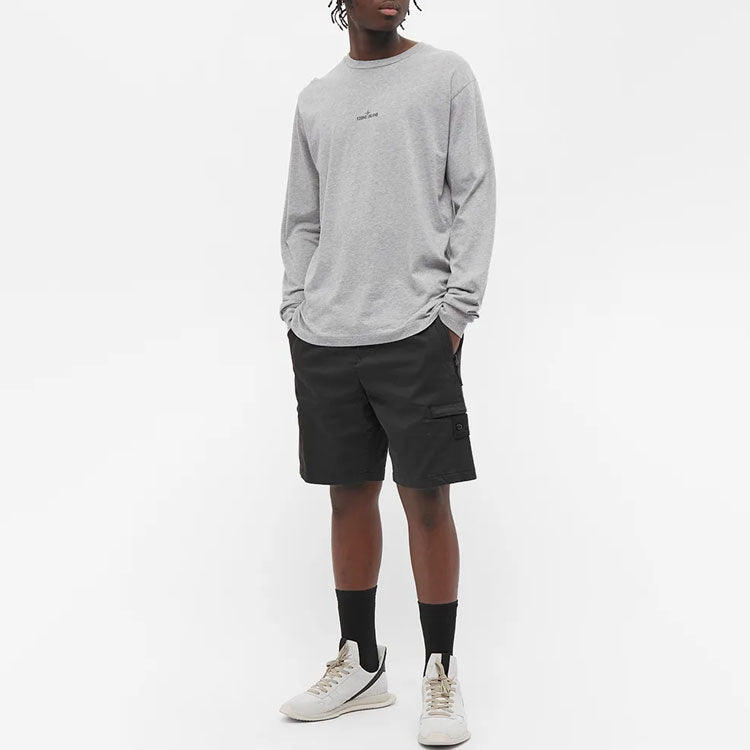 STONE ISLAND Ghost Cargo Short 'Black' 7415L06F2-V0029