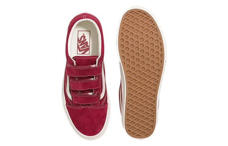 Vans Old Skool V Suede Canvas 'Red White' VN0A3D29DBW