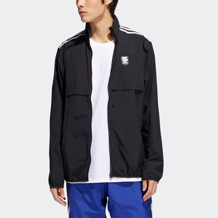 adidas originals Class Action JK Sports Windproof Jacket Black DU8324