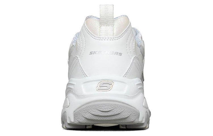 (WMNS) Skechers D'Lites 1.0 Low-Top Running Shoes White/Multi 149253-WMLT