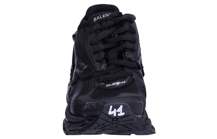 Balenciaga Runner Sneakers 'Matte Black Mesh and Nylon' 677403W3RBT1000
