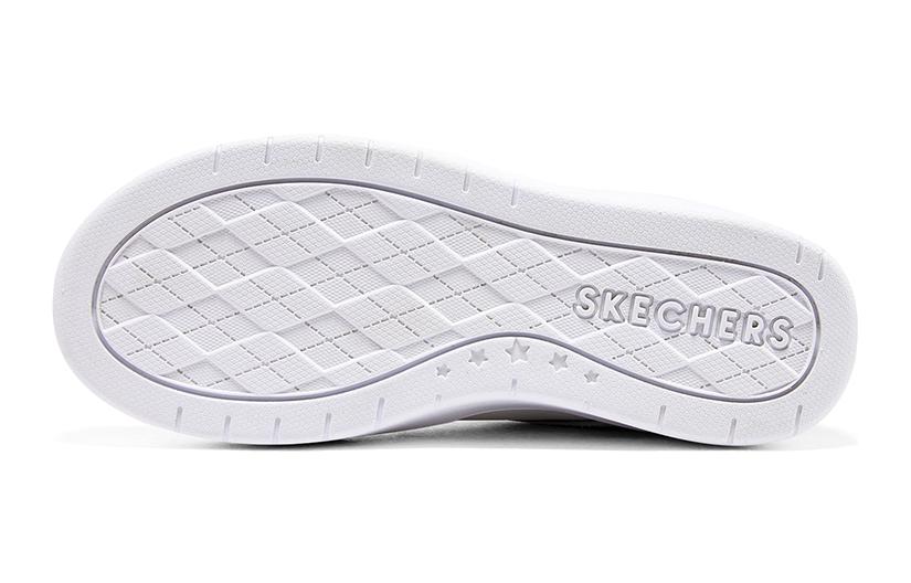 (GS) Skechers Court High 'White Beige Purple' 310194L-WLV