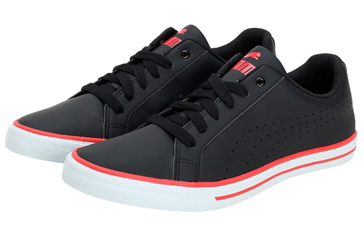 PUMA Rick Point Nu Idp Low Top Running Shoes Black/White/Red 367774-01
