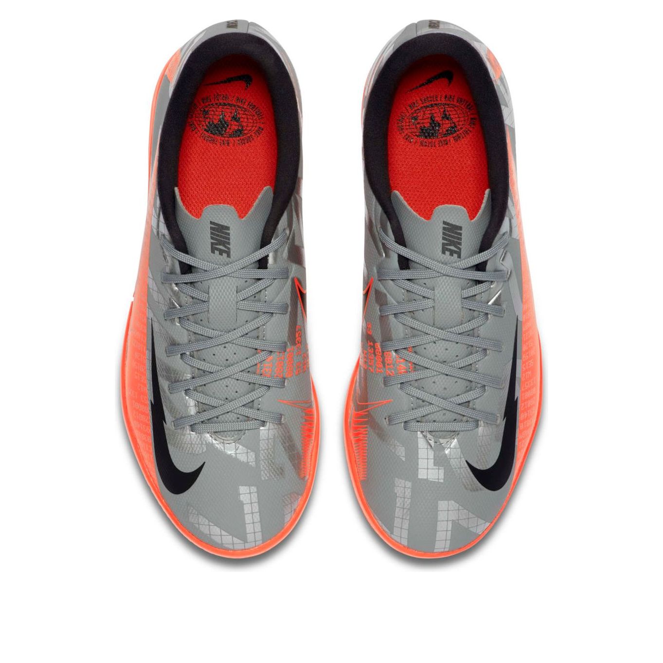 (GS) Nike JR Mercurial Vapor 13 Academy IC 'Gray Orange' AT8137-906