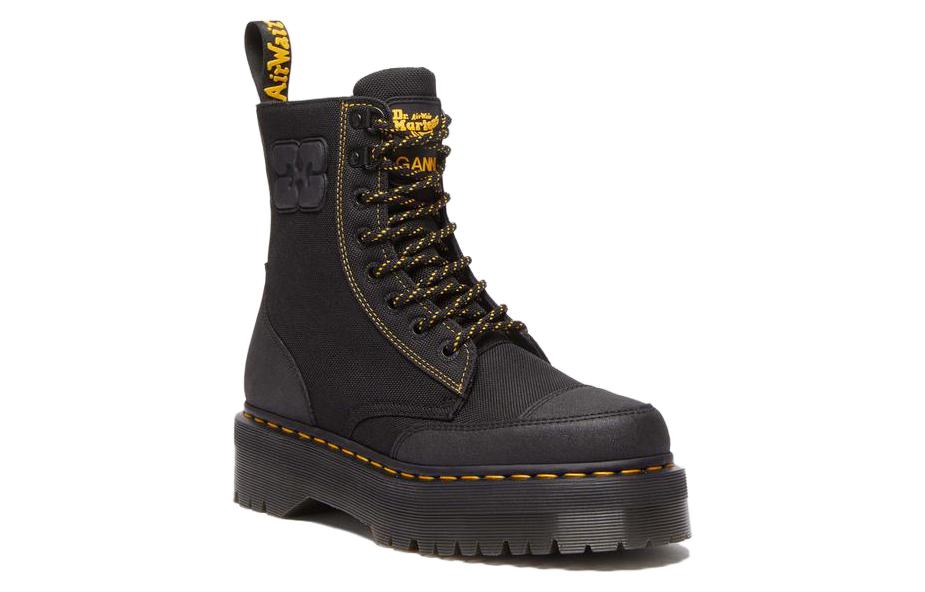Dr.Martens x Ganni Jadon Nylon Platform Boots 'Black' 31794001
