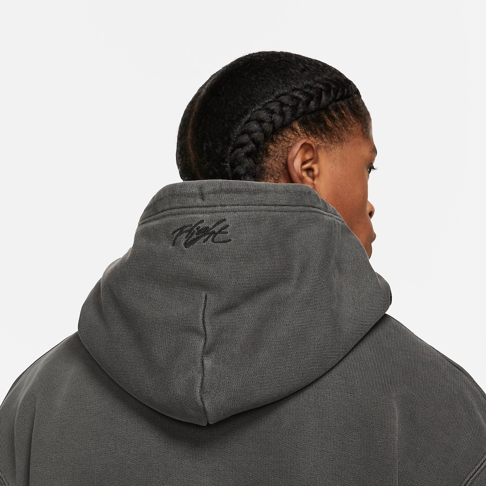 Air Jordan Flight Heritage Washed Fleece Pullover Hoodie 'Black' DA9789-010