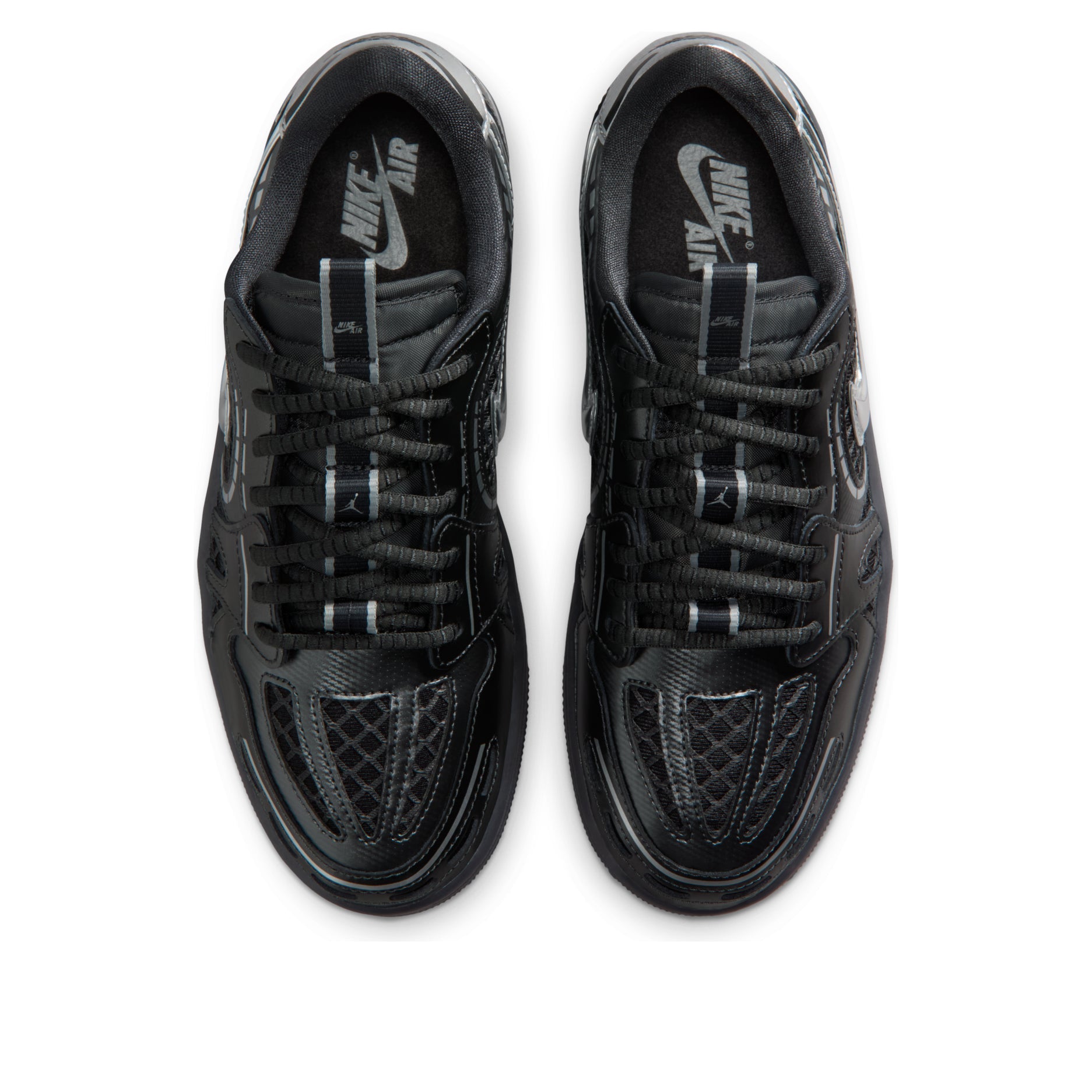 (WMNS) Air Jordan 1 Low Method of Make V3 'Black Metallic Silver' HQ2186-001