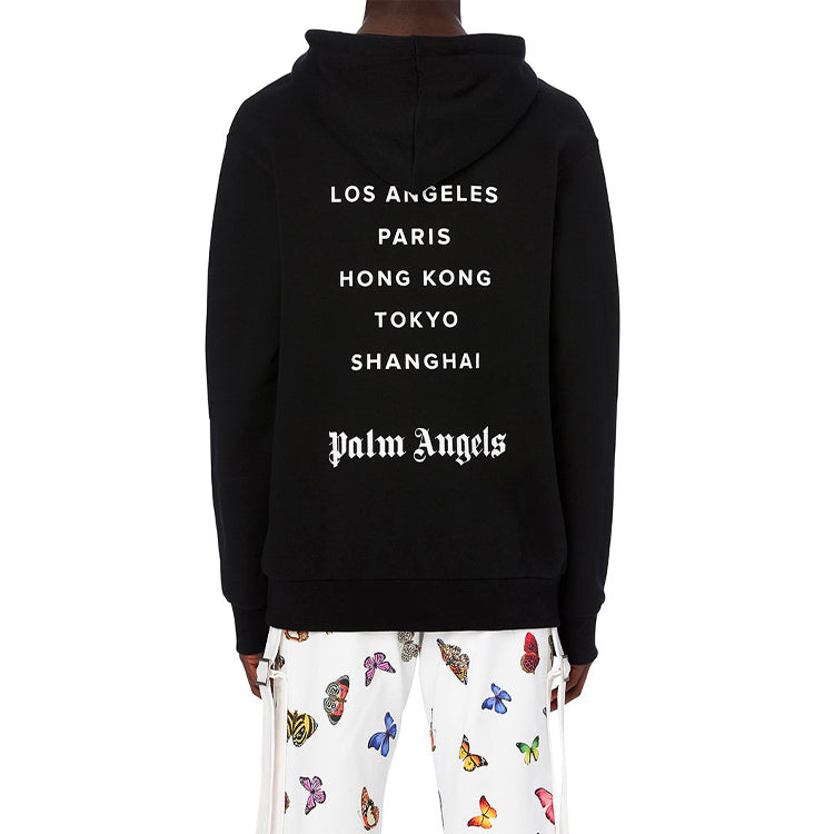 Men's PALM ANGELS Hong Kong Slogan Black PMBB003S206360231001
