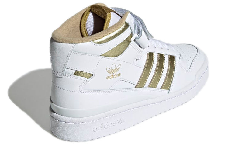 (WMNS) adidas Forum Mid 'White Matte Gold' GX5055