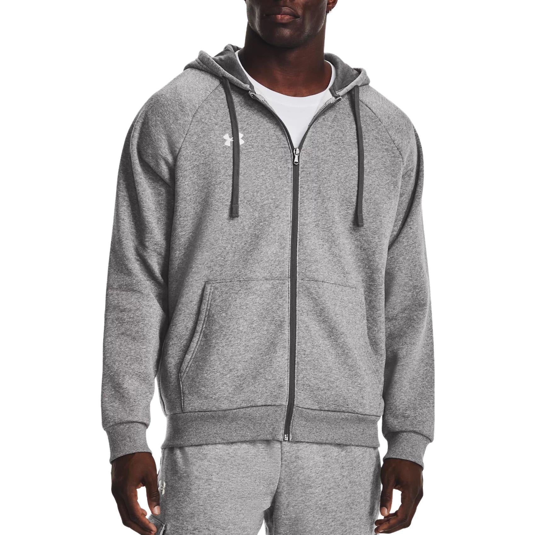 Under Armor Rival Fleece Hooded Jacket 'Heather Grey' 1379767-025