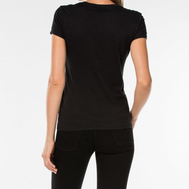 Levis Slim Fit Red logo Short Sleeve Black 32223-0142
